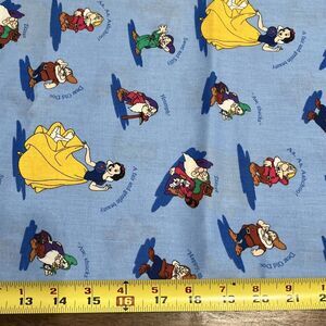 Disney Snow White & the Seven Dwarfs Springs‎ Industries #9566 Fabric 5.5 Yds